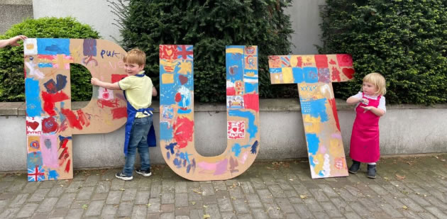 Large Cardboard Letters