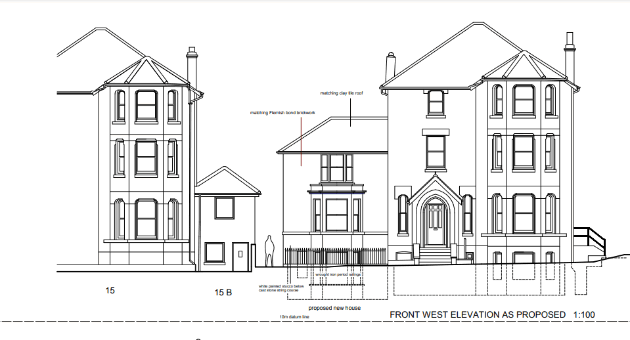 The plans submitted by the developer 