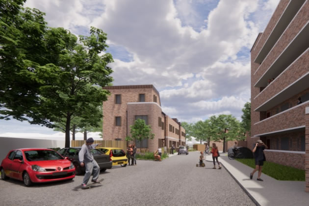 CGI of the planned housing in Toland Square. Picture: Wandsworth Council 